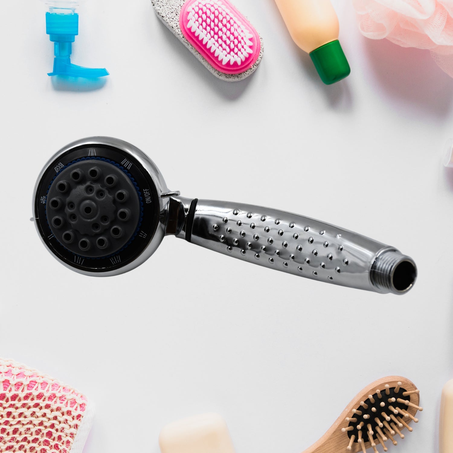 9365 Shower Head and Stainless Steel Hose Multi-Function Plastic High Pressure Shower Spray for Bathroom 9365 Shower Head and Stainless Steel Hose Multi-Function Plastic High Pressure Shower Spray for Bathroom